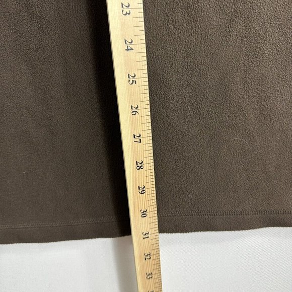 L.L. Bean Men's Size 2XL Pullover Sweater Quarter Zip Fleece Polyester Brown - Picture 8 of 8